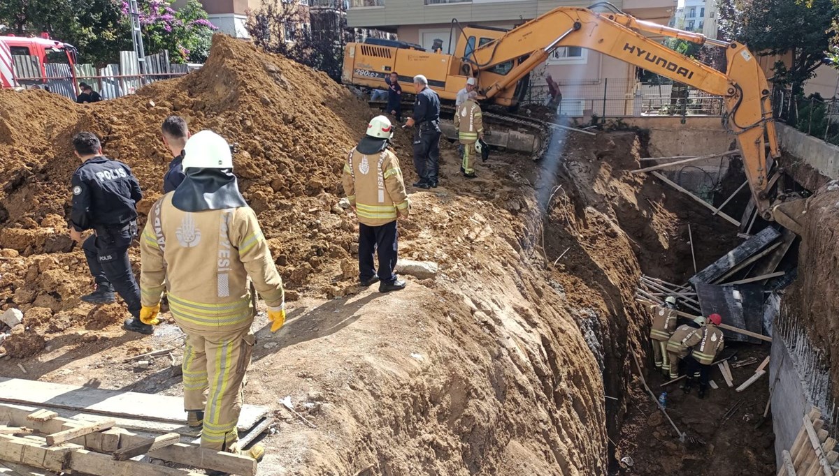 Maltepe'de inşaat alanında göçük: 2 yaralı