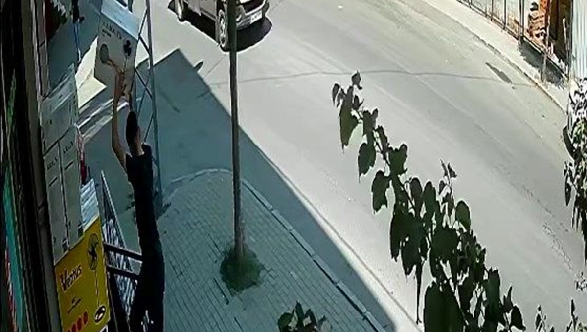 Vantilatör hırsızlığı kamerada