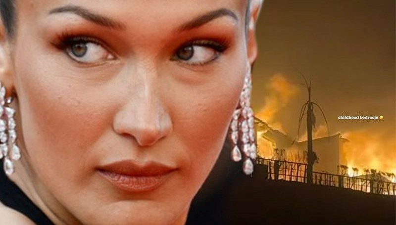 Bella Hadid'in çocukluğunun geçtiği ev küle döndü