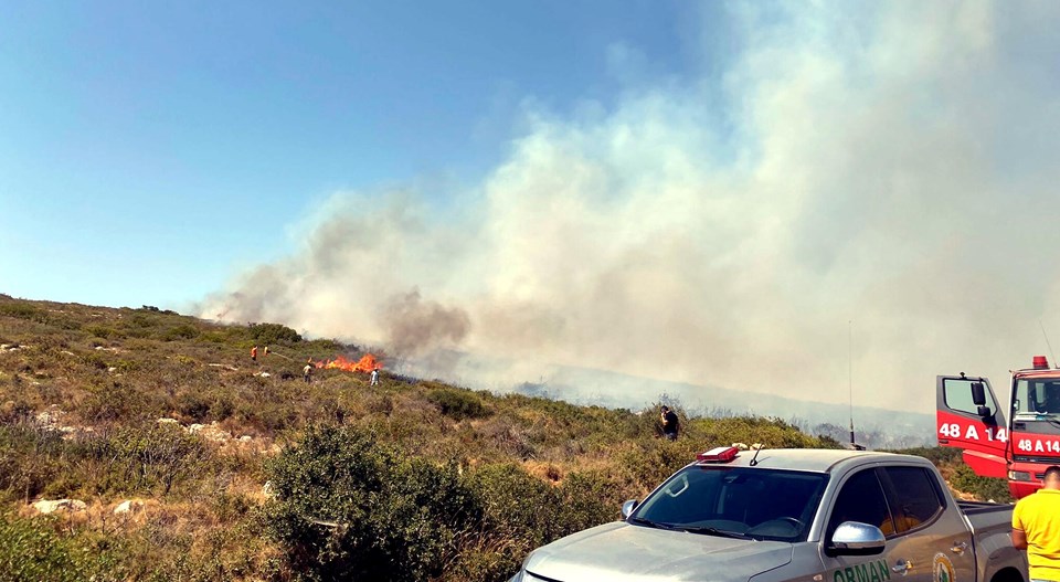 Bodrum Güvercinlik yangını kısmen kontrol altına alındı - 2