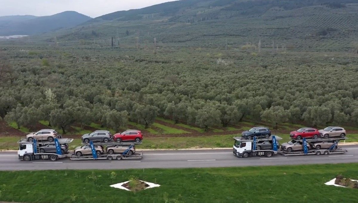 Togg yüklü TIR'lar yolda | İlk sevkiyat başladı