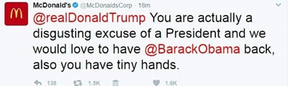 McDonald's'tan Trump tweet'i: Keşke Obama geri dönse - 2