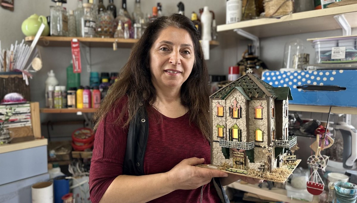 Atık malzemelerden üretiyor: Kendisine atölye açtı