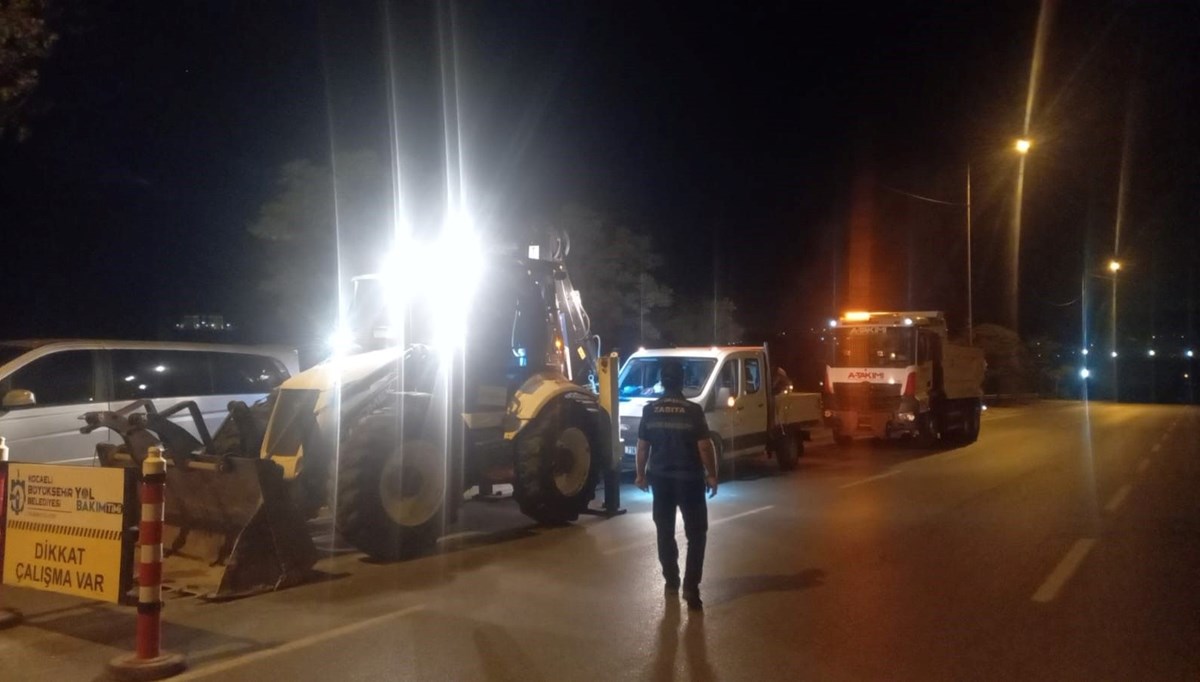 Kocaeli'de yola beton döken firmaya 20 bin lira ceza