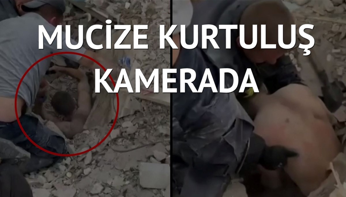 Ukraynalı genç, Rus füzesiyle yerle bir olan binadan böyle çıkarıldı