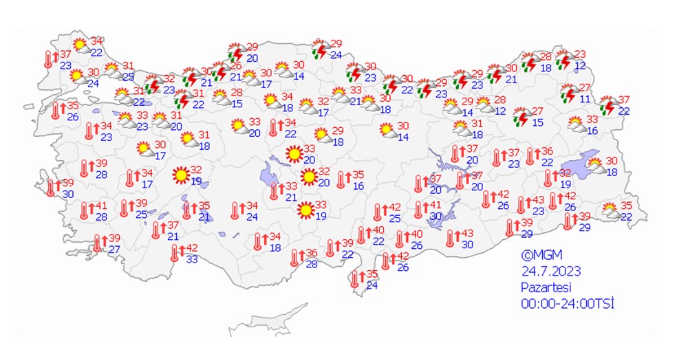 Kavurucu çöl sıcakları geri geliyor (5 günlük hava durumu) - 14