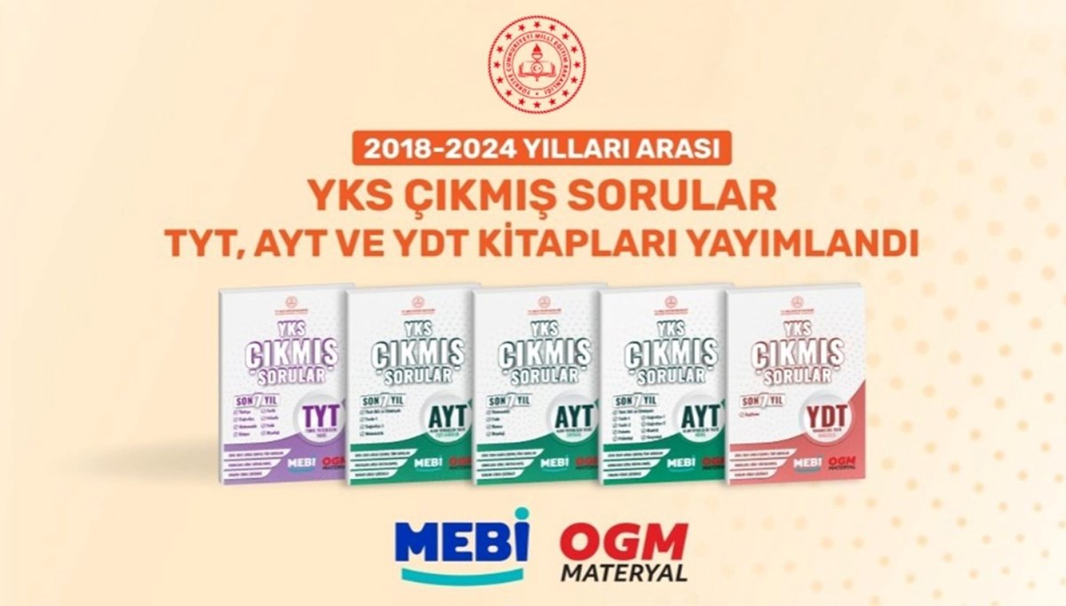 MEB, YKS çıkmış soruları çözüm videolarıyla yayımladı (2018-2024 YKS çıkmış sorular)