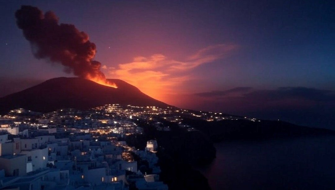 "Santorini Yanardağı patladı" yalanı: Sahte video büyük panik yarattı