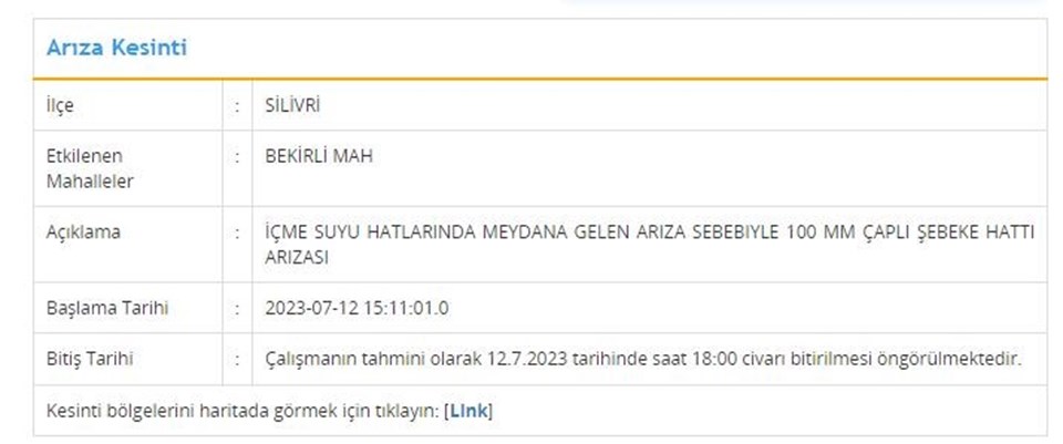 İSKİ duyurdu: 3 ilçede su kesintisi (Kadıköy, Büyükçekmece, Silivri) yaşanacak! Sular ne zaman gelecek? - 3