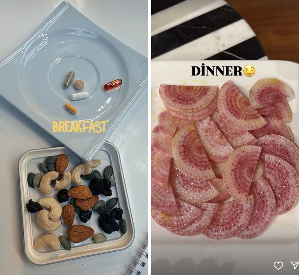 Çağla Şıkel'in kahvaltı tabağı yine gündemde: Güne böyle başladı - 3