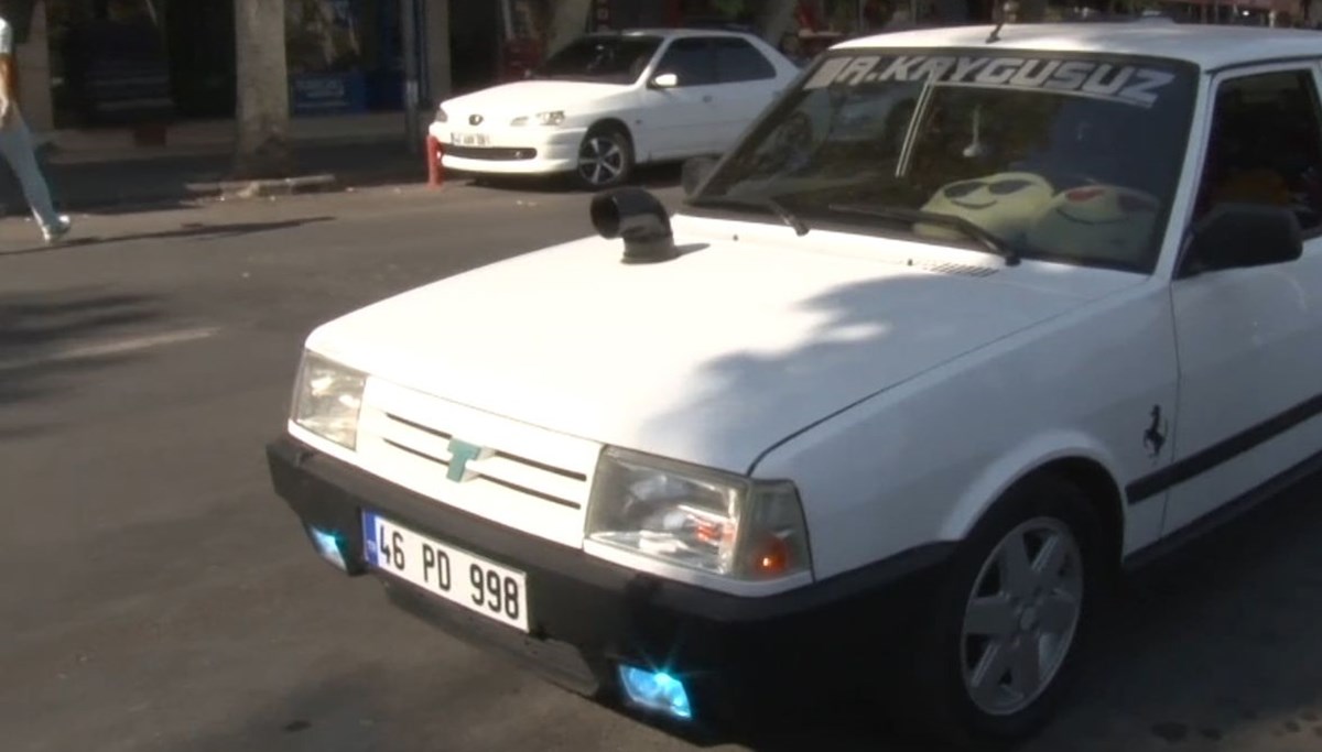 Maske denetiminde soba borulu otomobile ceza