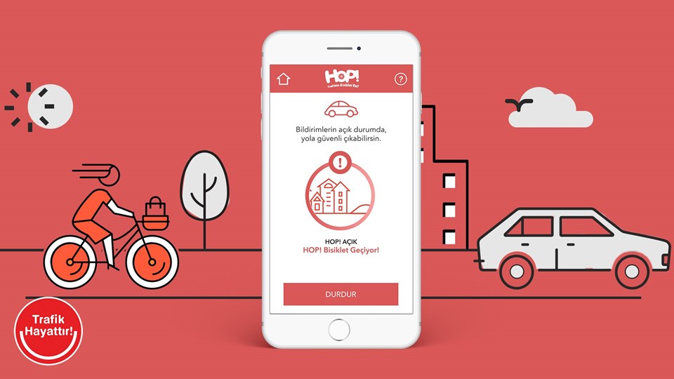 Bisiklet sürücüleri için HOP! mobil uygulamasının yeni versiyonu yayında - 1