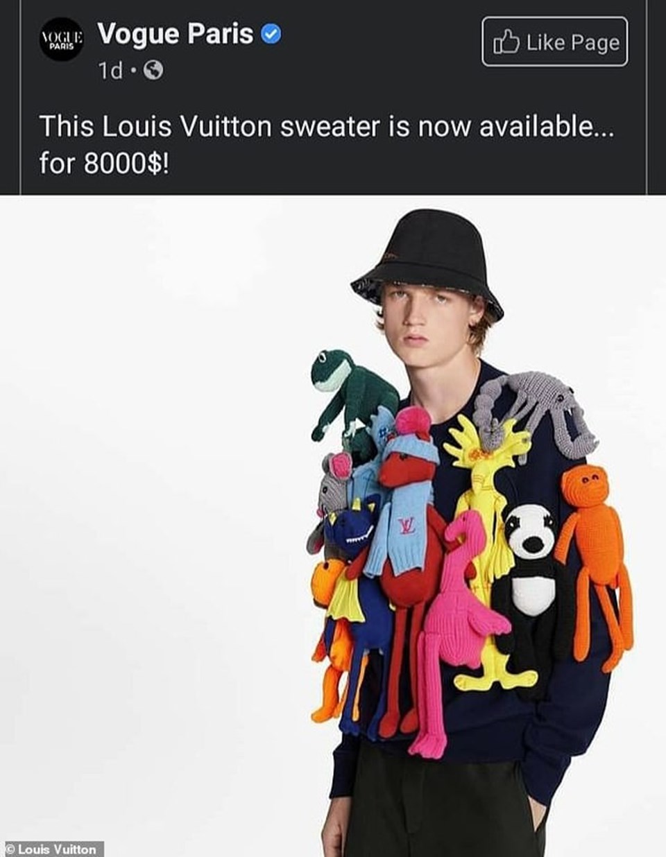 Louis Vuitton'un kazağı alay konusu oldu - 1