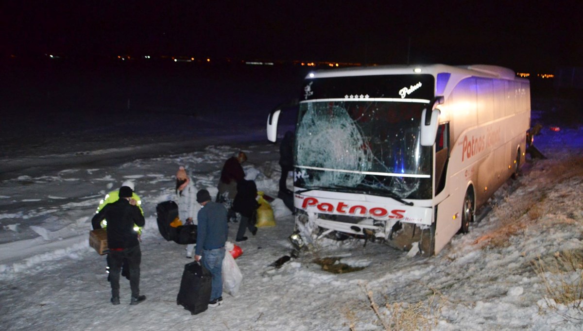 Aksaray’da yolcu otobüsü şarampole düştü: 4 yaralı