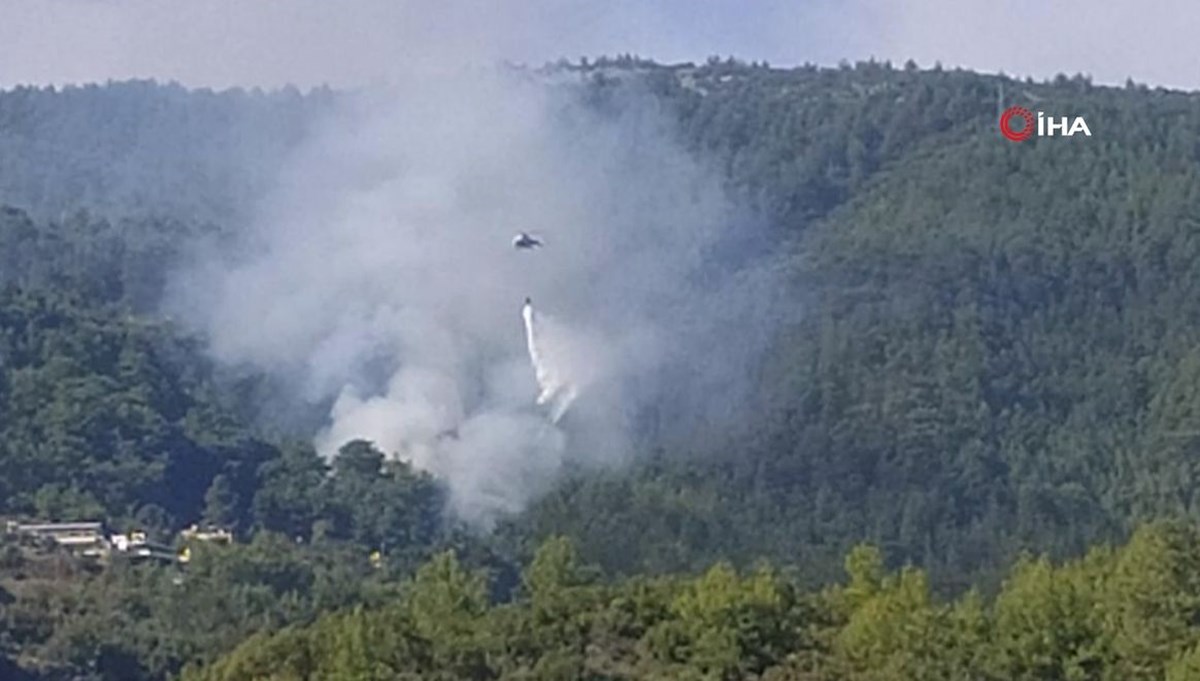 Alanya’da orman yangını (Havadan ve karadan müdahale ediliyor)