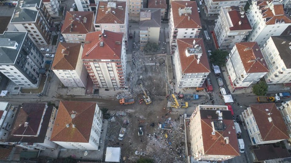 Kartal'da riskli binanın yıkımına başlandı - 2