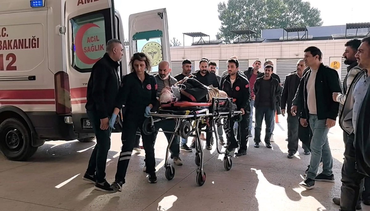 İnegöl'de feci olay: Bir işçi ağır yaralı