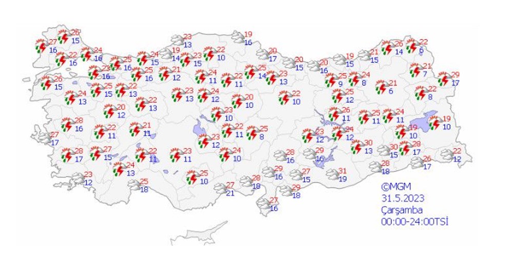 Seçim günü hava nasıl olacak? (Meteorolojiden 5 günlük rapor) - 16