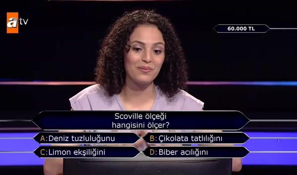 scoville olcegi hangisini olcer kim milyoner olmak ister de dikkat ceken sorular magazin haberleri ntv