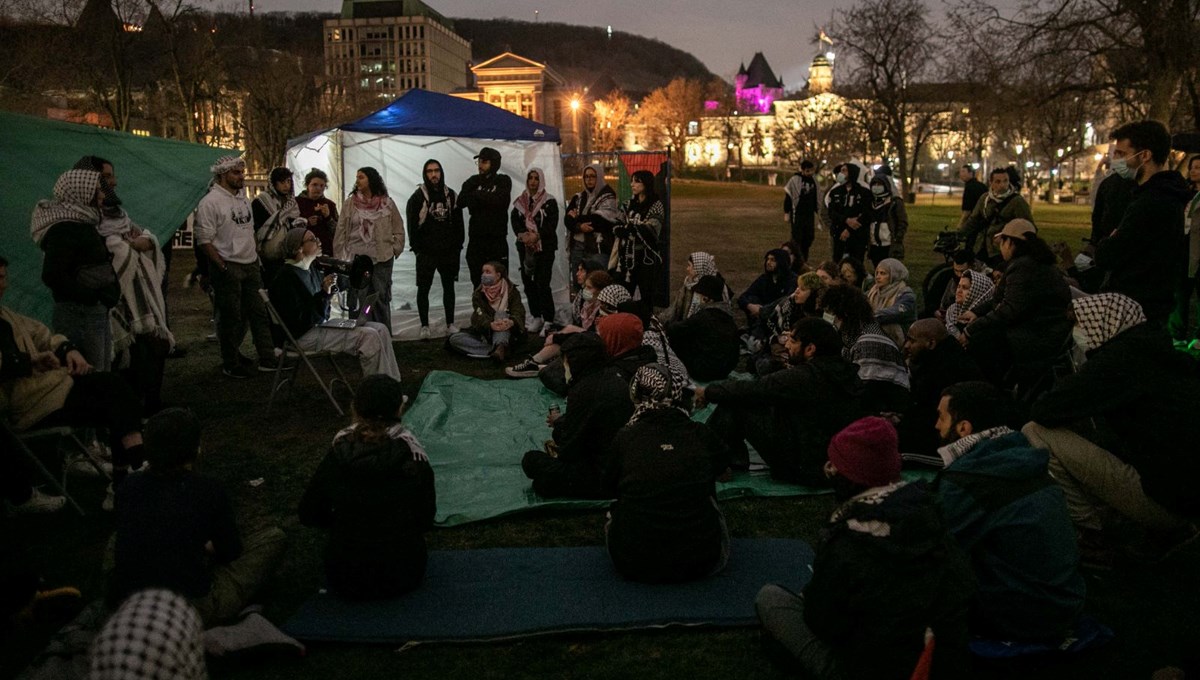 Filistin protestoları yayılıyor: Kanadalı öğrenciler de harekete geçti