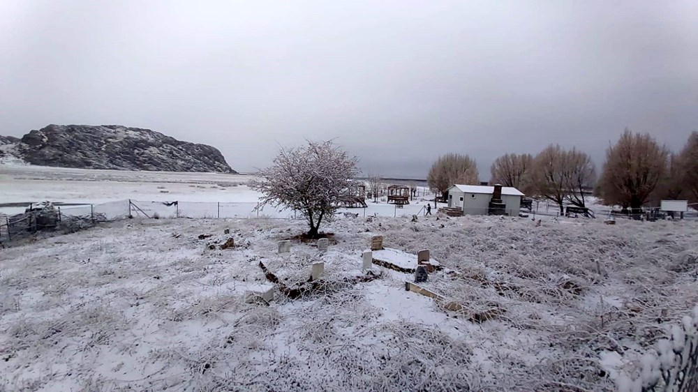 Antalya Kaş'a yılın ilk karı - 1