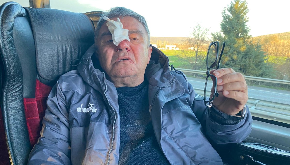 Uşakspor aracına çirkin saldırı! Uşakspor aracına çirkin saldırı!