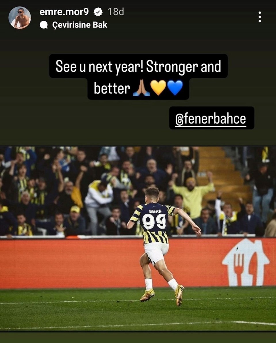 Emre Mor'dan Fenerbahçe paylaşımı - 1