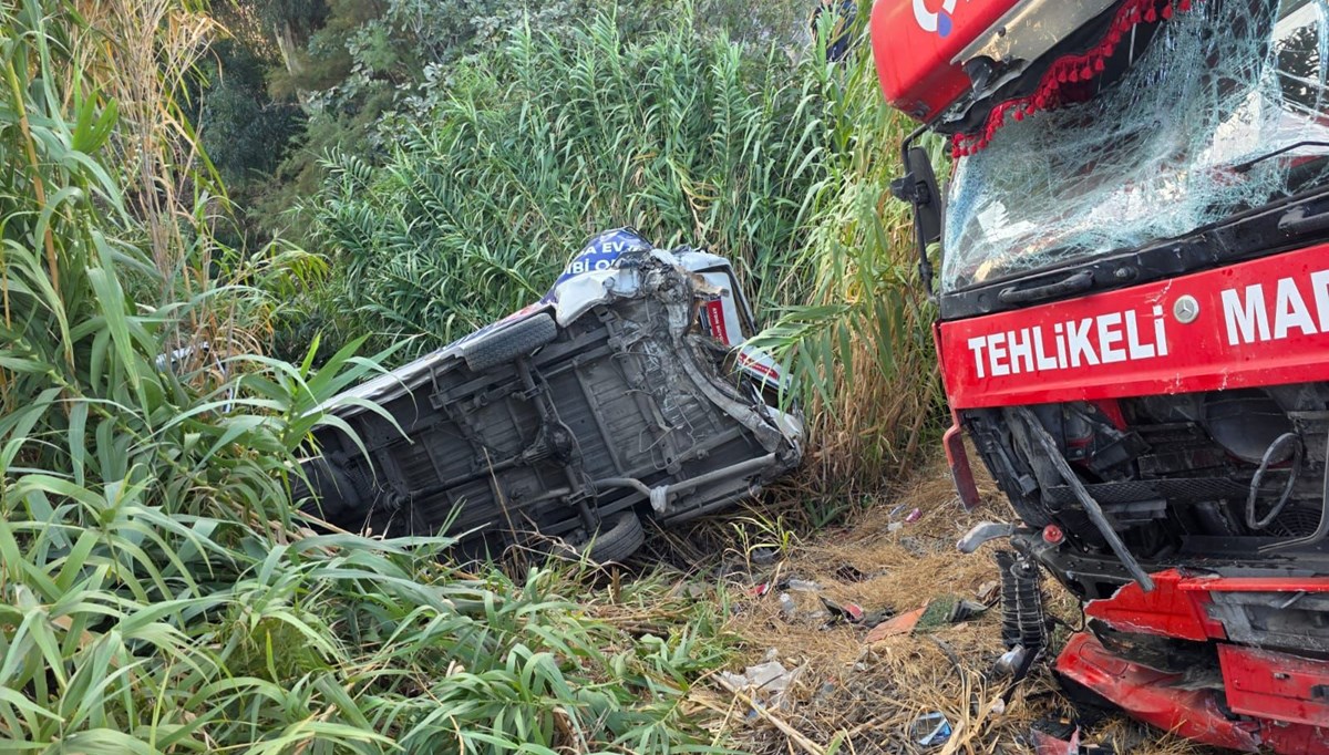 Tanker ile yolcu minibüsü çarpıştı: 3 yaralı
