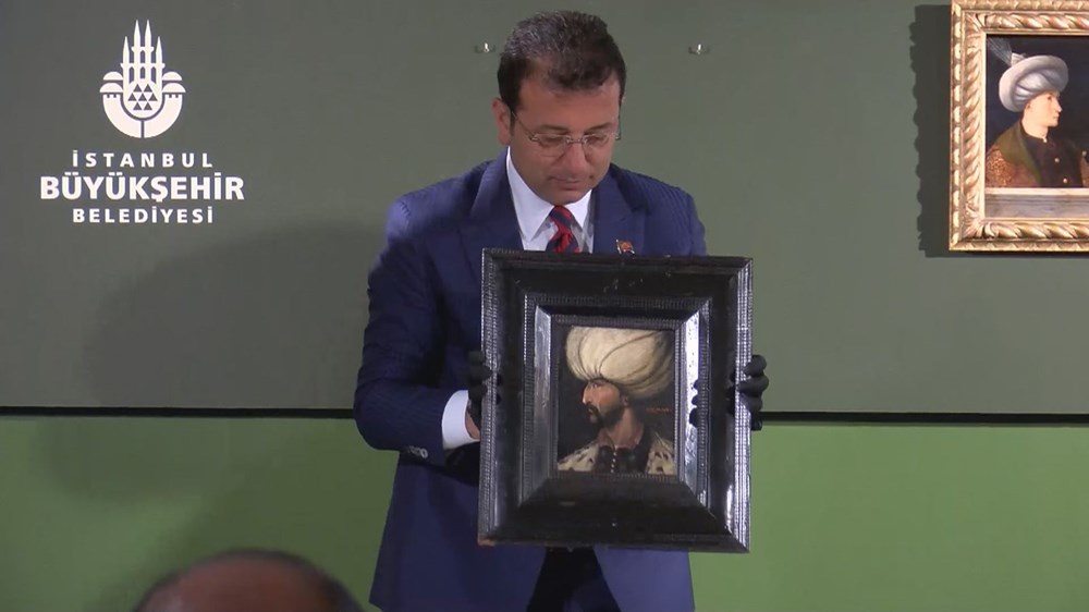 Kanuni Sultan Süleyman portresi Fatih Sultan Mehmet'in portresinin yanında - 2