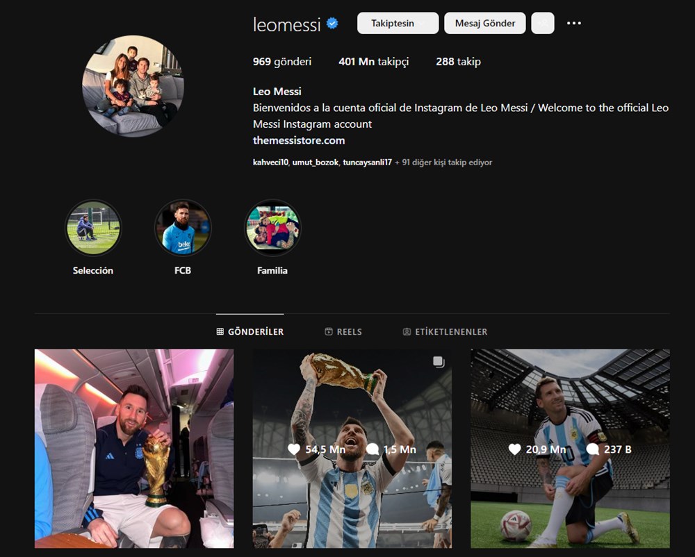Lionel Messi sosyal medyada da rekor kırdı - 5