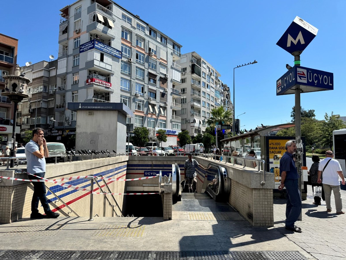 İzmir metrosunda Üçyol istasyonunda yürüyen merdiven kazası: 9 yaralı