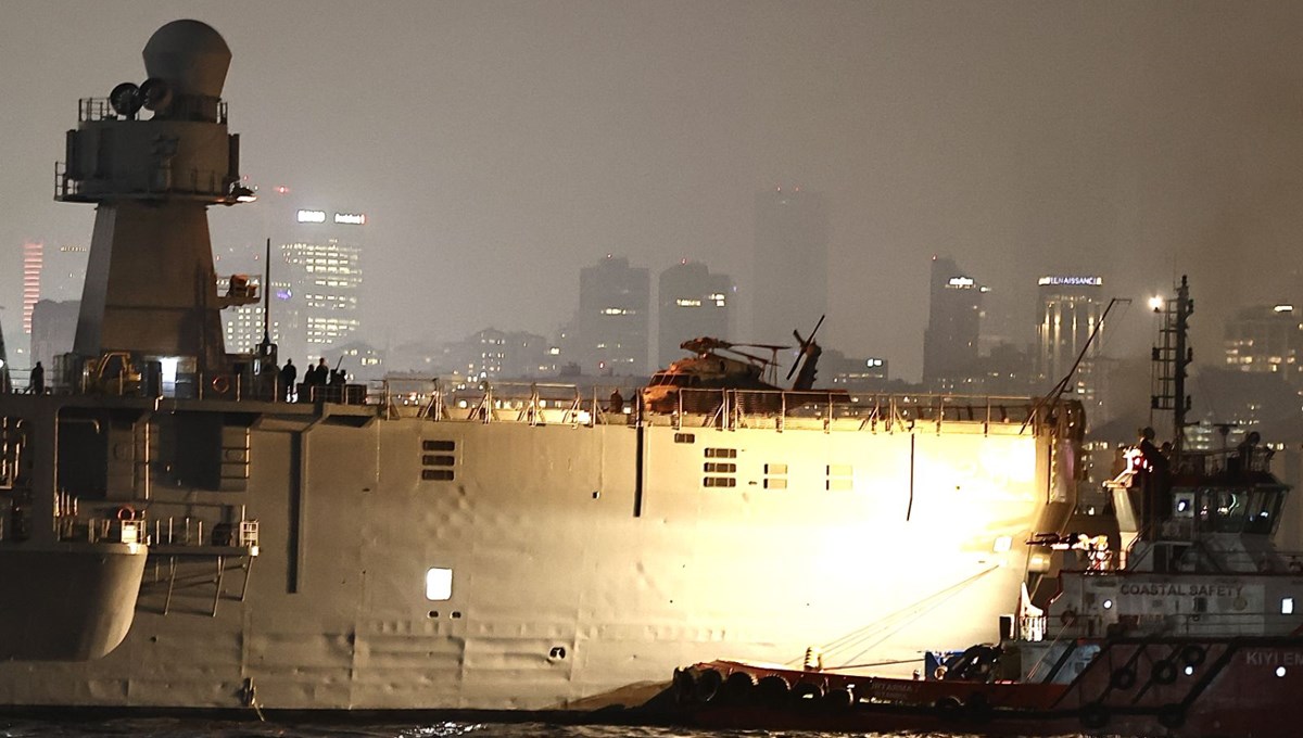 ABD donanmasına ait savaş gemisi İstanbul'da