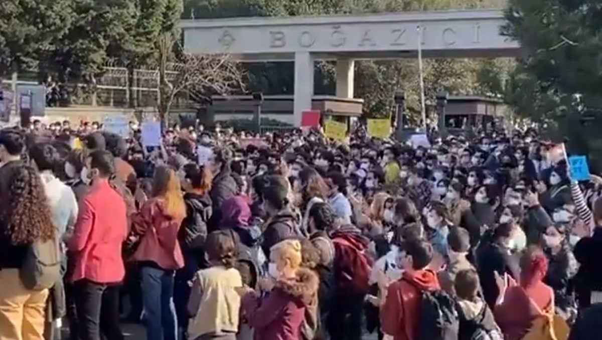 Boğaziçi Üniversitesi'nde protesto