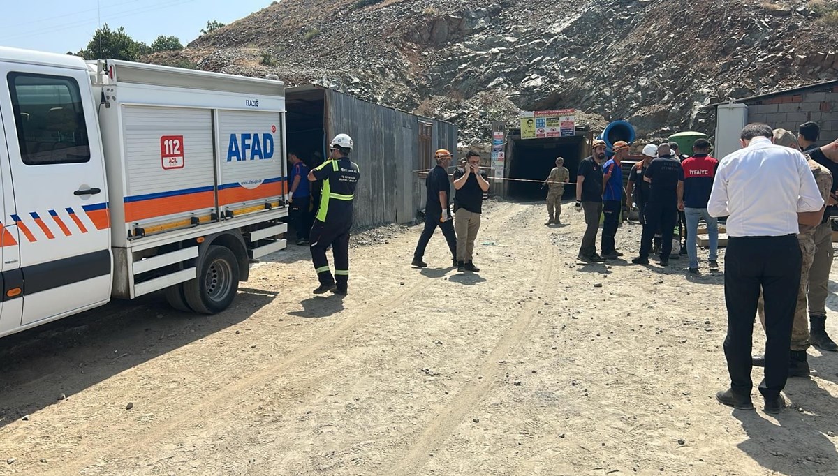 Elazığ'da maden ocağında göçük