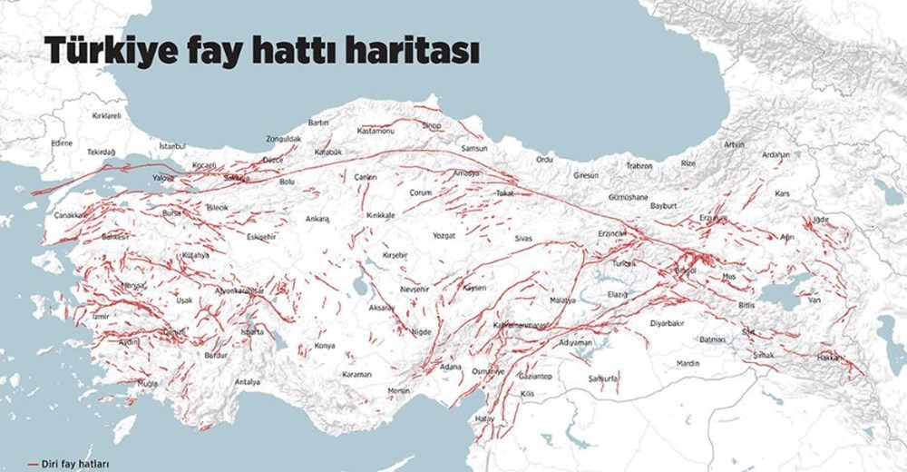 Fat hattı sorgulama ekranı "Evimin altından fay hattı geçiyor mu? "sorularına yanıt veriyor: Doğu Anadolu fay hattı hangi şehirlerden geçiyor? - 3