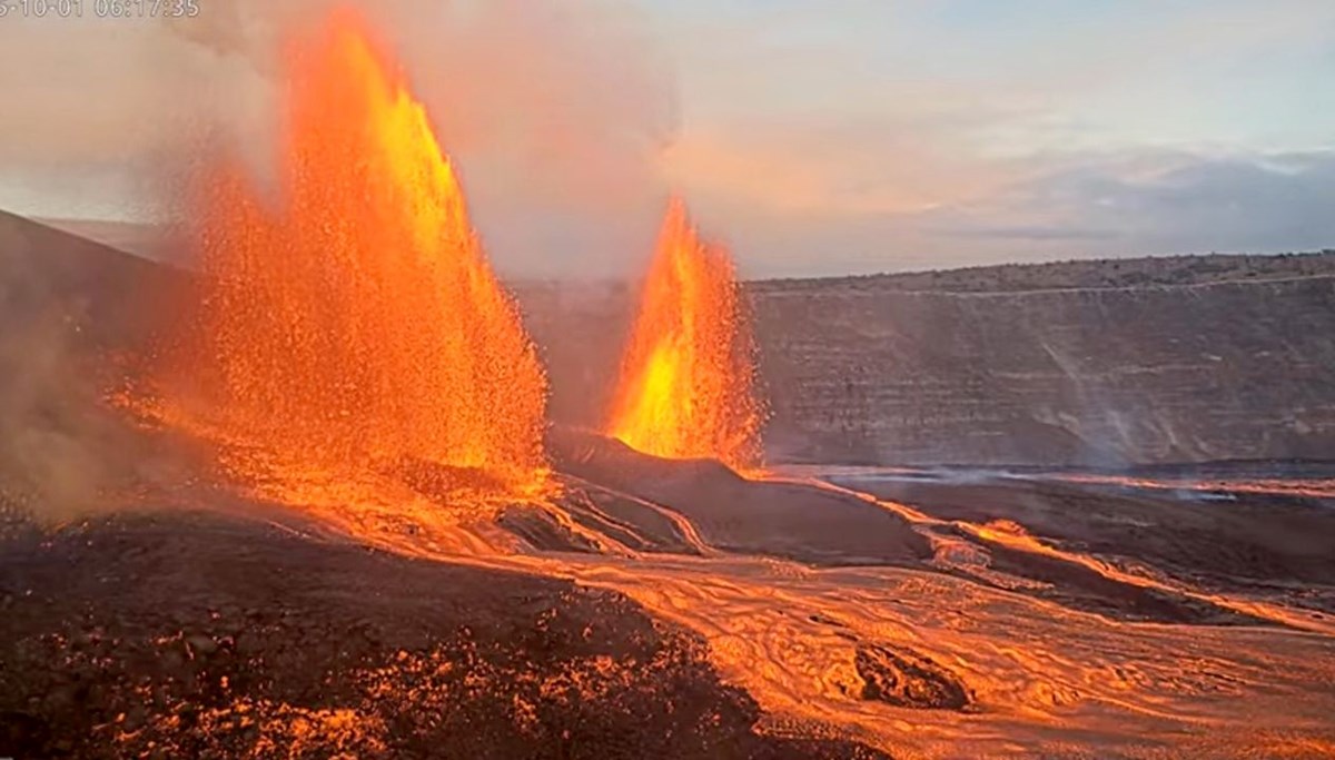 Kilauea'da10 ayda 35'inci patlama