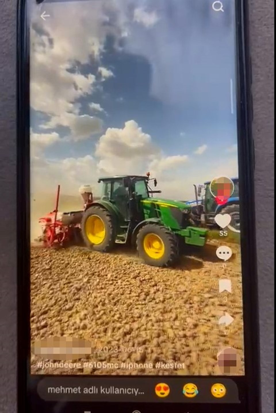 TikTok'ta video izlerken çalınan traktörünü buldu - 1