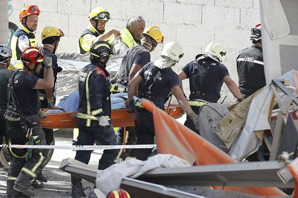 İspanya'da 5 katlı bina çöktü: 2 ölü, 8 yaralı - 2