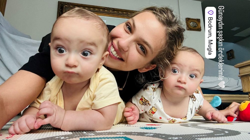 Yasemin Şefkatli'den ikiz oğullarıyla 7. ay pozu - 3