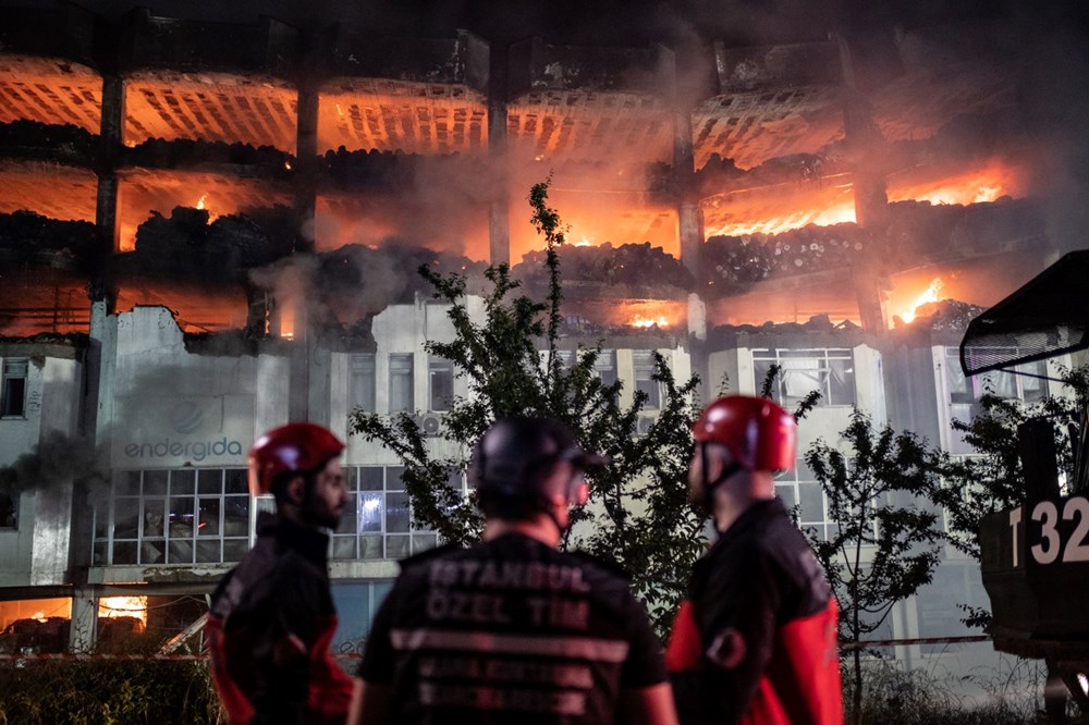 Başakşehir İkitelli Organize Sanayi Bölgesi'nde yangın - 17