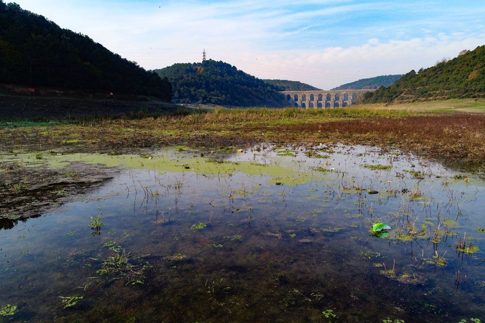 Alibeyköy Barajı korkuttu: Bazı yerlerde hiç su kalmadı - 9