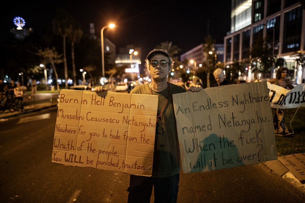 Gazze'de ateşkes isteyen İsrailliler gösteri düzenledi - 5