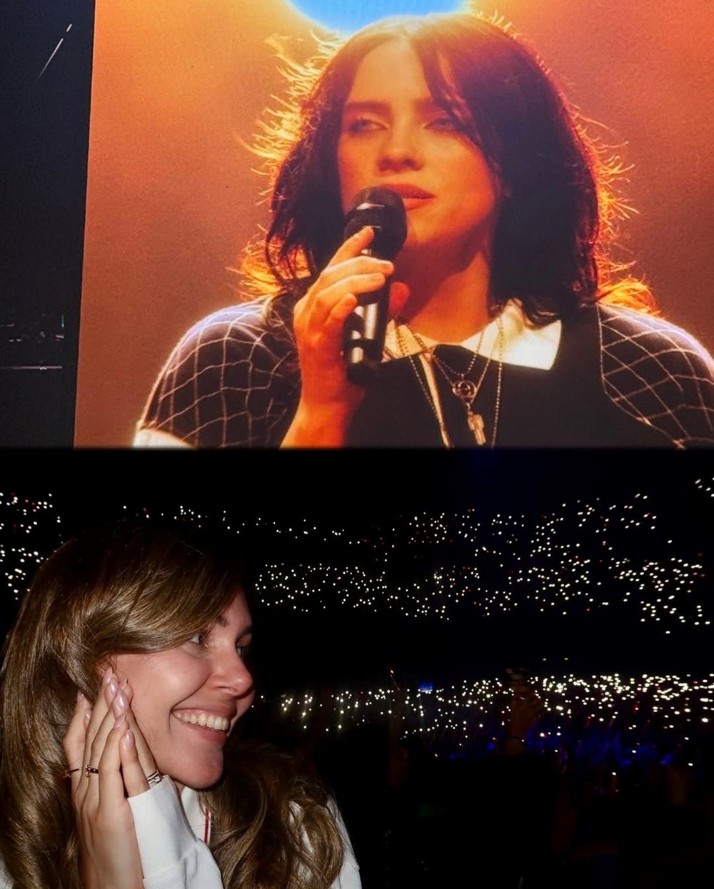 Berfu Yenenler'in büyük mutluluğu: Billie Eilish konserinden kareler - 4