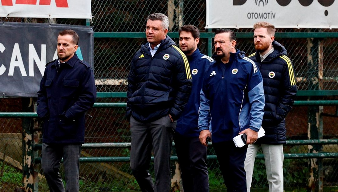 Fenerbahçe'de başkan Sadettin Saran, antrenmanı takip etti