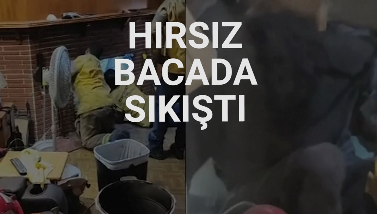Hırsızlık için girdiği evin bacasında sıkışıp kaldı Hırsızlık için girdiği evin bacasında sıkışıp kaldı