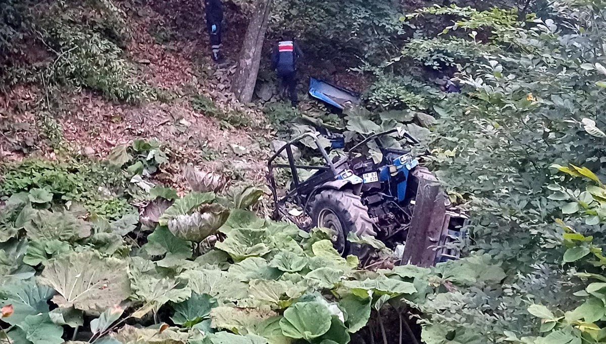 Bolu'da traktör uçuruma yuvarlandı: 1 ölü