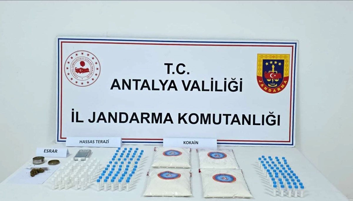 Antalya'da uyuşturucu operasyonu