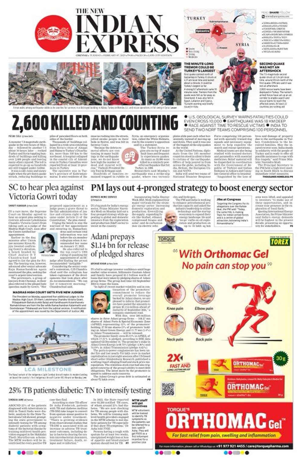 Kahramanmaraş merkezli depremler dünya manşetlerinde: Yüzyılın en güçlü depremi - 12