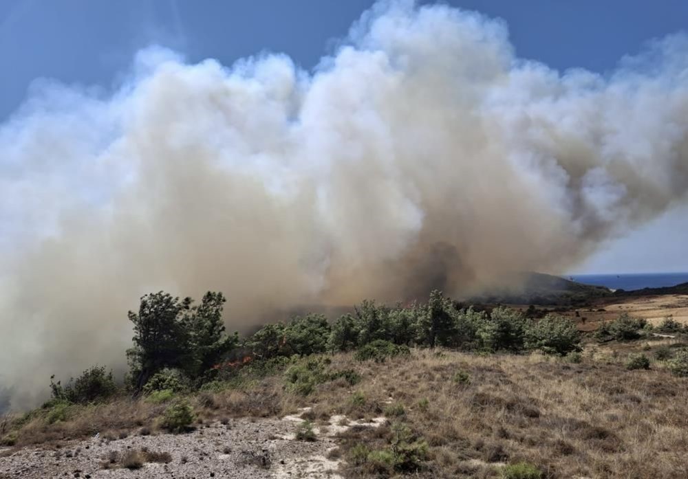 Bozcaada'da yangın
paniği: Tüm hava araçları bölgeye yönlendirildi - 4