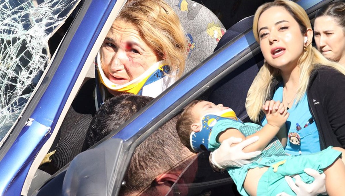 Sınav dönüşü feci kaza: Sürücü sıkıştı, 1’i bebek 5 çocuk yaralandı Sınav dönüşü feci kaza: Sürücü sıkıştı, 1’i bebek 5 çocuk yaralandı